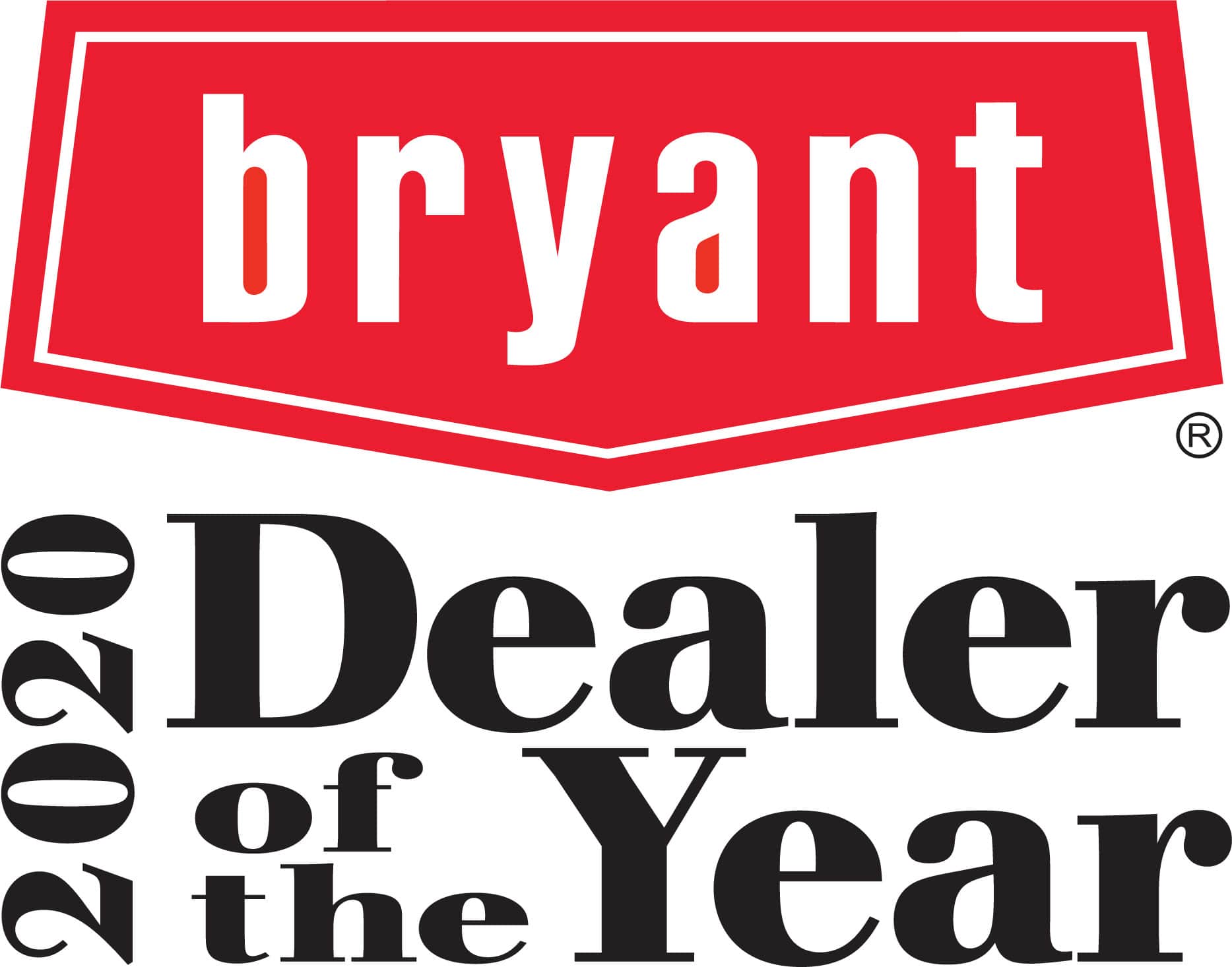 Bryant 2020 Dealer of the Year Award